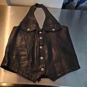 Leather vest/top